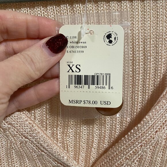 Free People Game On Cardigan Size XS NWT - Picture 2 of 7